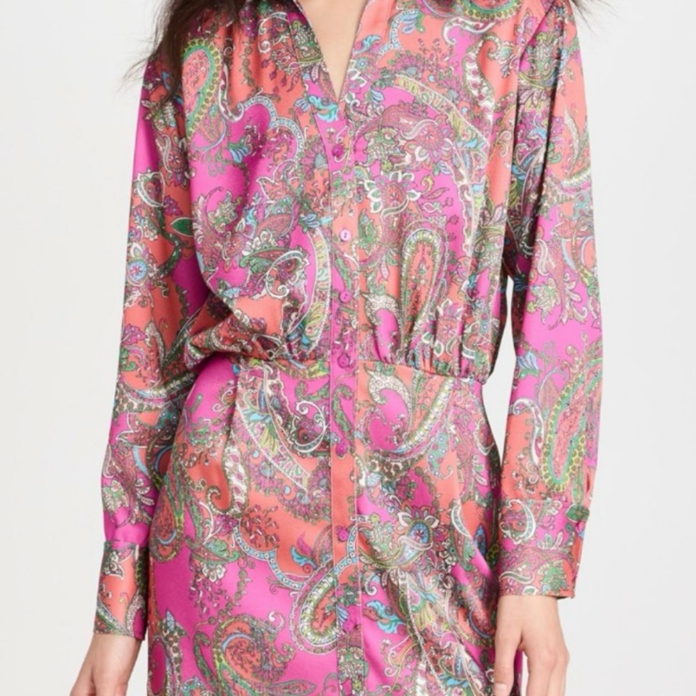 L’AGENCE Demetria Shirt Dress – Size 6 | NWOT | MSRP $485